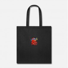 Sensei Smart Red Octopus Black Tote Bag